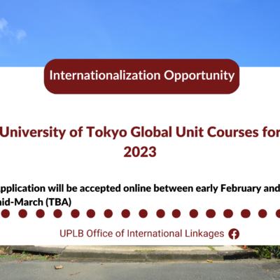 <strong>University of Tokyo Global Unit Courses for 2023</strong>