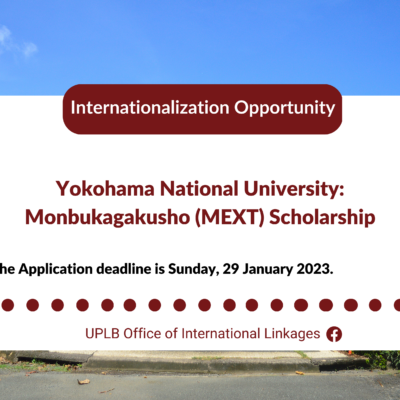 <strong>Yokohama National University: Monbukagakusho (MEXT) Scholarship</strong>