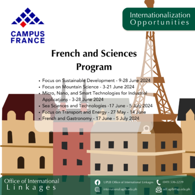  Summer courses in France / French and Sciences / French and Gastronomy