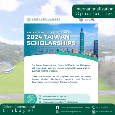 2024 Taiwan Scholarships