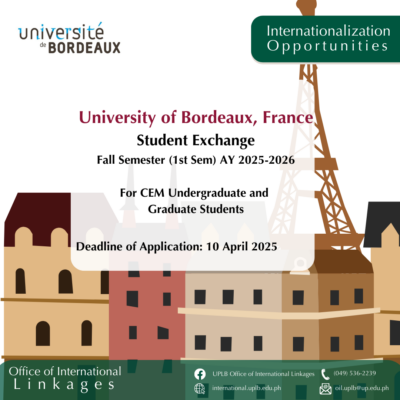 University of Bordeaux, France: Student Exchange